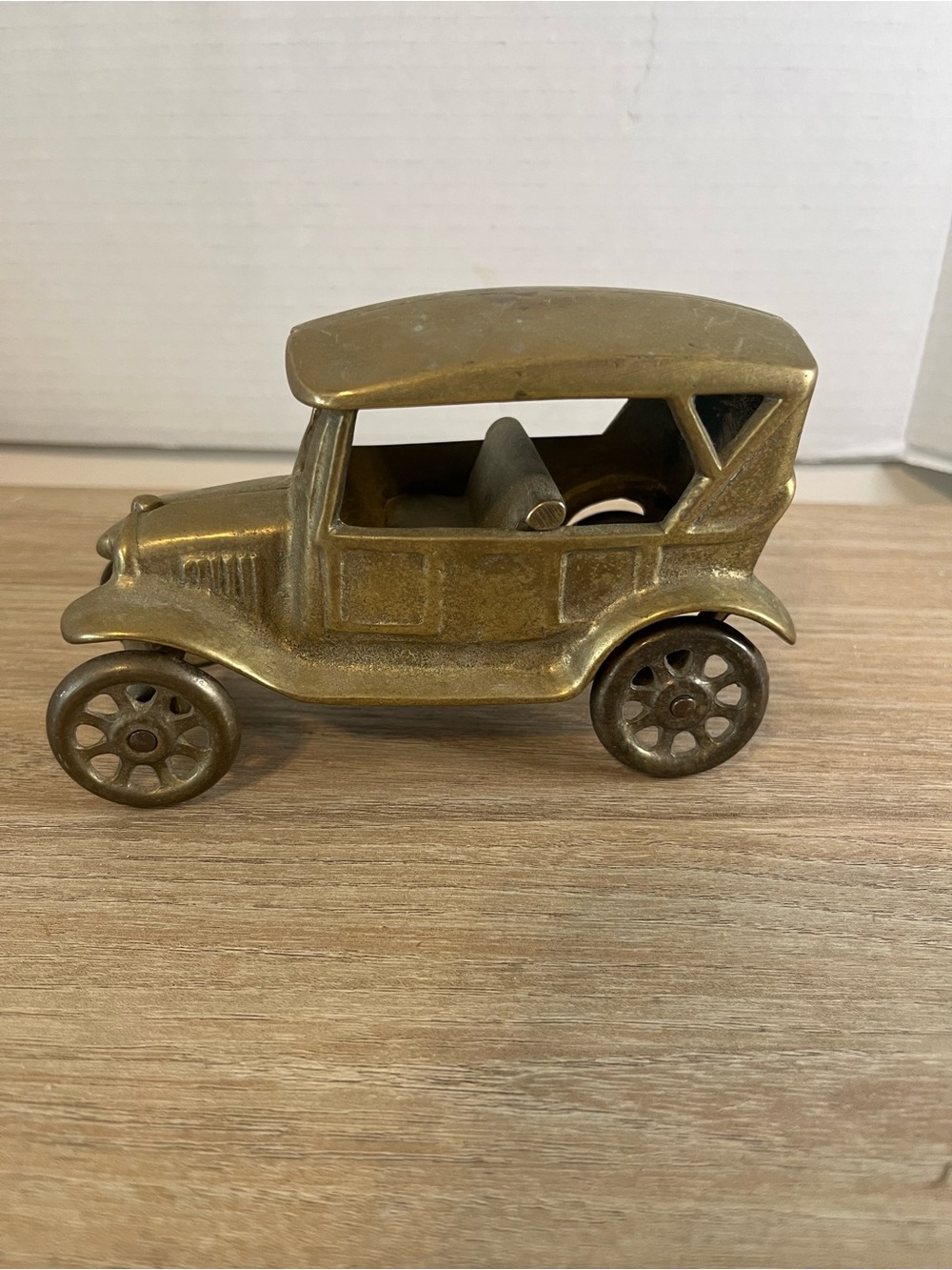 Classic Brass Toy Car - Vintage-Style